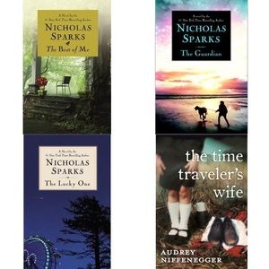 Lot of 4 romance novels, including Nicholas Sparks
